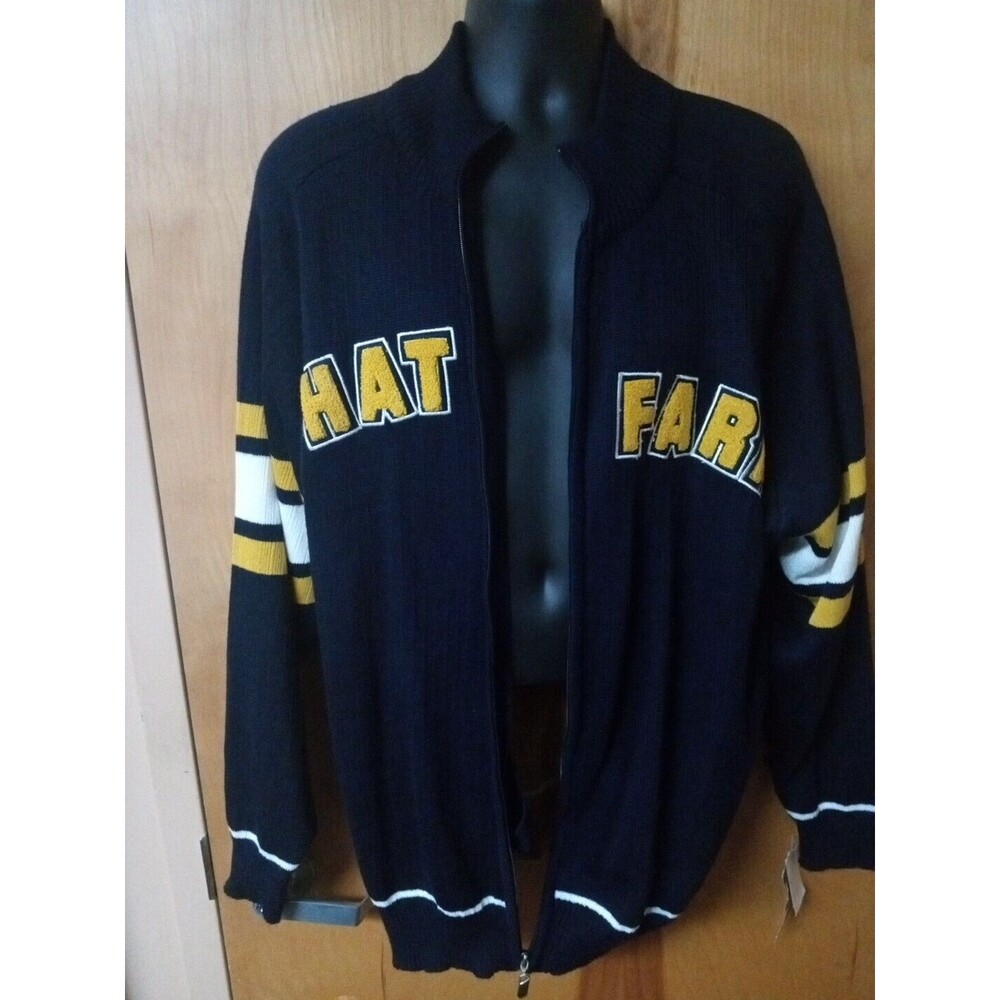 Phat Farm Men's 3xl full zip up Varsity sweater new